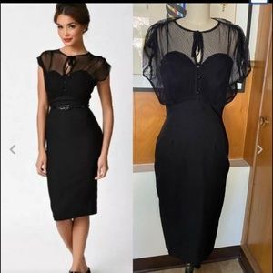 Stop Staring Swiss Dot Twilight Wiggle Dress